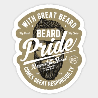 Beard Pride Sticker